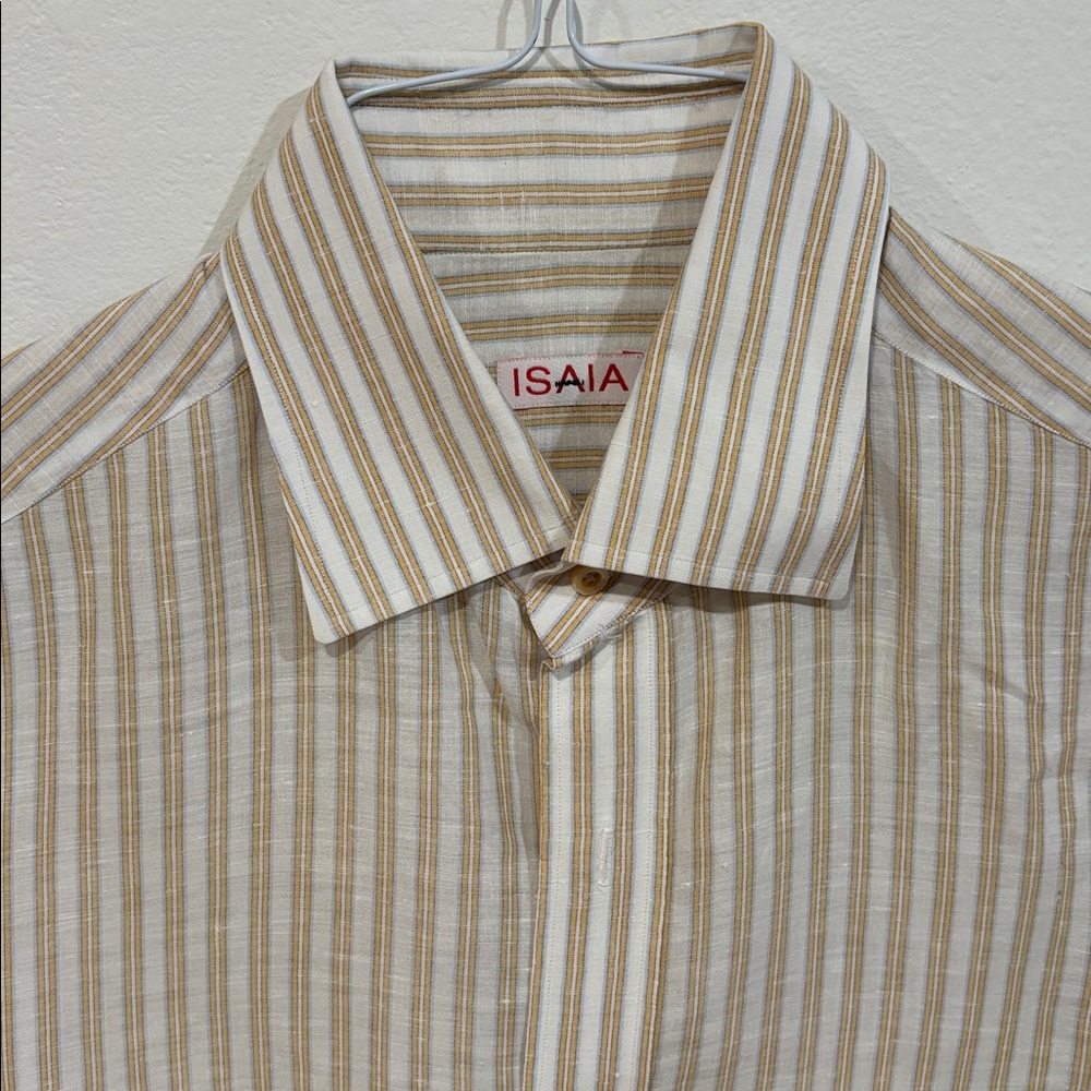 Isaia Napoli Dress Shirt. 15.5 Neck